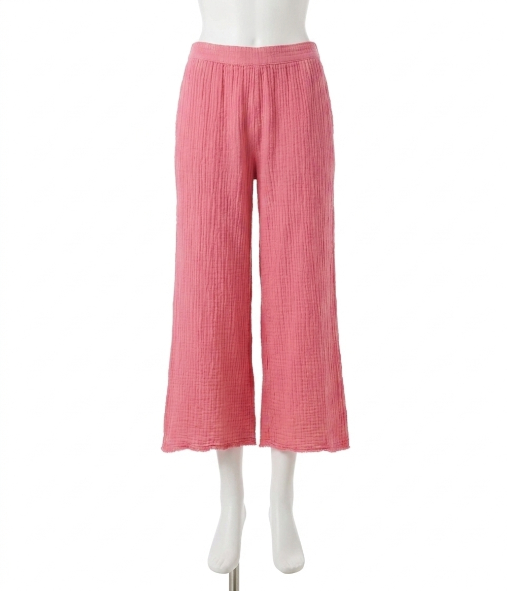 NEW MICHAEL STARS medina cropped gauze pant in zinnia